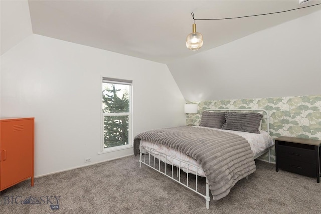 209 S Tracy, Bozeman, MT 59715 - bedroom with vaulted ceiling and carpet flooring