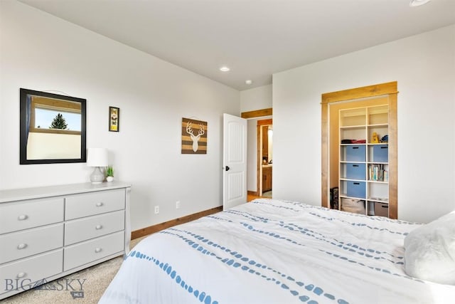 3483 Highline Rd, Manhattan, MT 59741 - bedroom featuring recessed lighting, baseboards, and light carpet