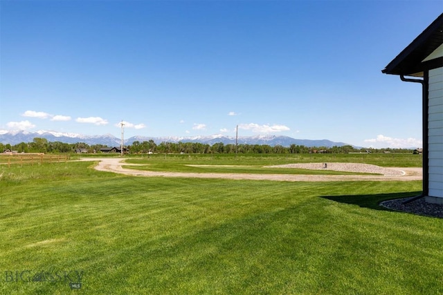 3483 Highline Rd, Manhattan, MT 59741 - view of community featuring a mountain view, a rural view, and a lawn