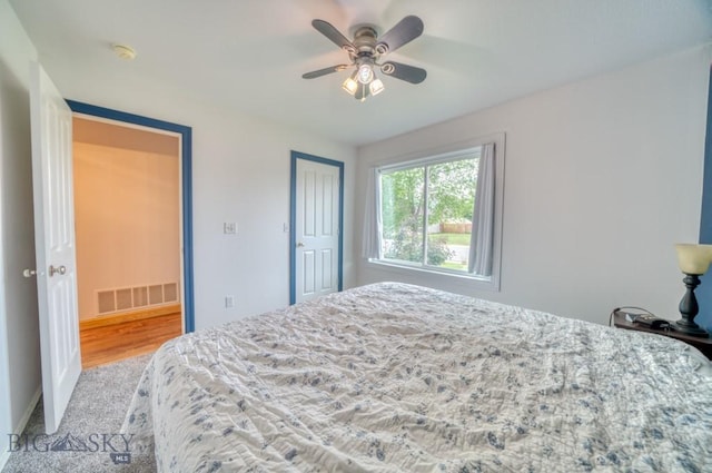 118 Clinton, Belgrade, MT 59714 - bedroom featuring carpet flooring, a closet, and ceiling fan