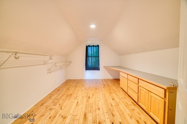 118 Clinton, Belgrade, MT 59714 - spacious closet featuring light wood-style floors and lofted ceiling