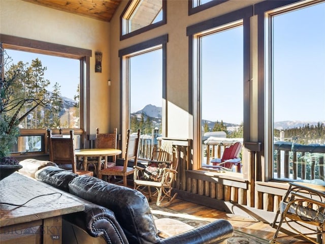 18 Upper Cascade Ridge Rd Unit 18, Big Sky, MT 59716 - sunroom featuring wood finished floors