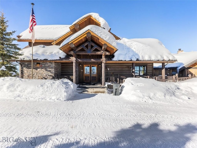 18 Upper Cascade Ridge Rd Unit 18, Big Sky, MT 59716 - view of snow covered building