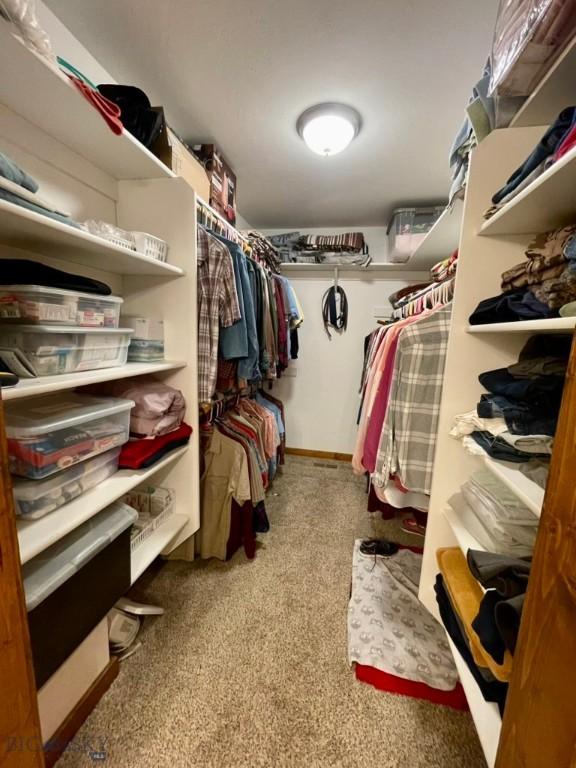 121 Ridge Ct, Dillon, MT 59725 - walk in closet with carpet flooring
