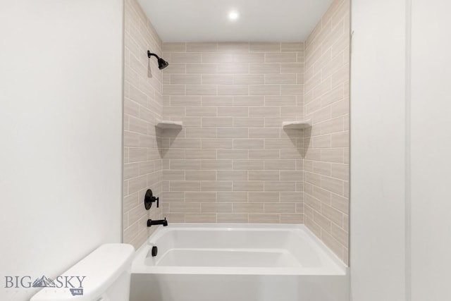 1704 W Lincoln Unit 5B, Bozeman, MT 59715 - full bathroom with toilet and bathing tub / shower combination