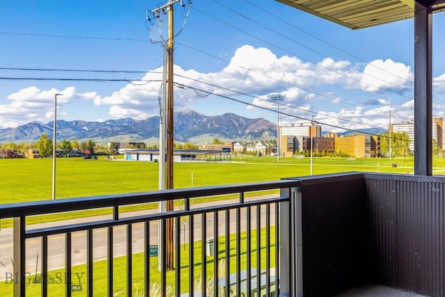 1704 W Lincoln Unit 5B, Bozeman, MT 59715 - balcony featuring a mountain view