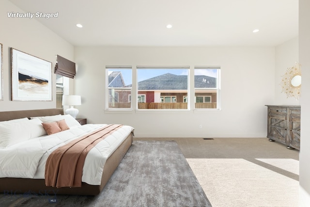 1609 Wyatt Earp Ct, Belgrade, MT 59714 - bedroom featuring carpet floors, recessed lighting, and baseboards