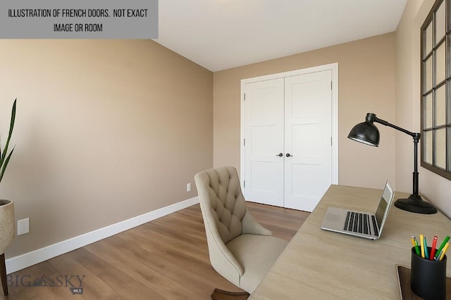1609 Wyatt Earp Ct, Belgrade, MT 59714 - office space with wood finished floors and baseboards