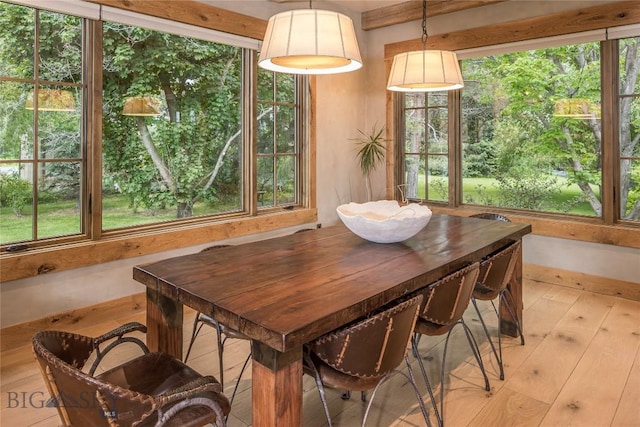5933 Monforton School Rd, Bozeman, MT 59718 - dining area featuring light wood-style flooring