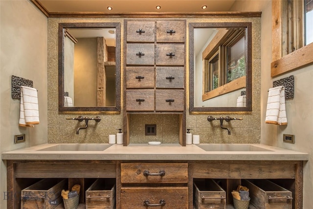 5933 Monforton School Rd, Bozeman, MT 59718 - bathroom featuring double vanity