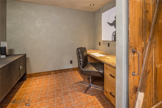 5933 Monforton School Rd, Bozeman, MT 59718 - tiled office space featuring built in desk