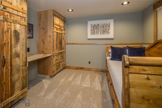 5933 Monforton School Rd, Bozeman, MT 59718 - unfurnished bedroom with carpet flooring, recessed lighting, baseboards, and an office area