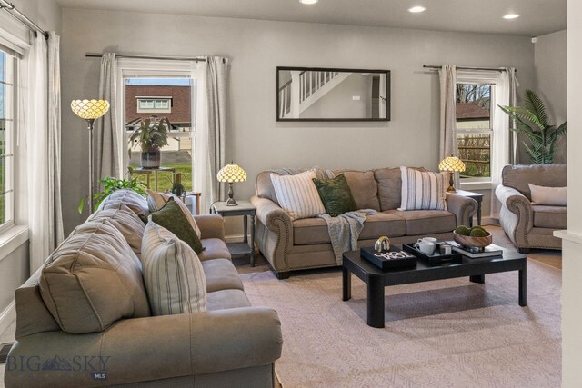 126 Pathfinder Trl, Bozeman, MT 59718 - living room featuring recessed lighting