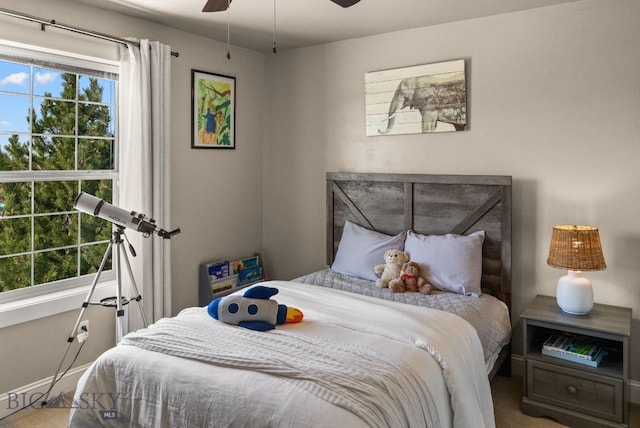 126 Pathfinder Trl, Bozeman, MT 59718 - bedroom with a ceiling fan