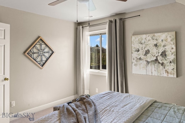 126 Pathfinder Trl, Bozeman, MT 59718 - carpeted bedroom with ceiling fan