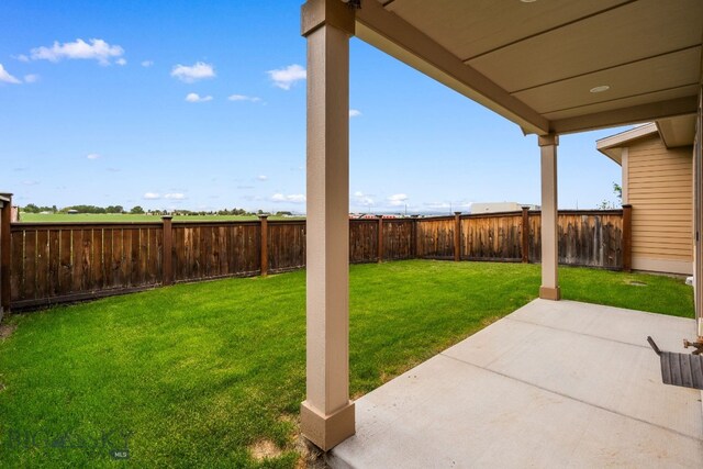 1025 Advance Dr, Bozeman, MT 59718 - fenced backyard featuring a patio area