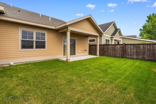 1025 Advance Dr, Bozeman, MT 59718 - back of house with a patio area and roof with shingles