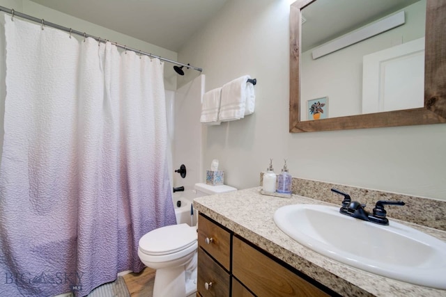511 W Hugel, Ennis, MT 59729 - full bath featuring vanity, toilet, and shower / bathtub combination with curtain