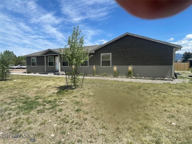 511 W Hugel, Ennis, MT 59729 - rear view of property with a yard