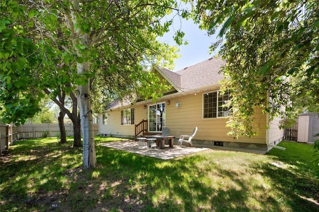 56 Green Belt Dr, Belgrade, MT 59714 - back of house featuring a patio and a shingled roof