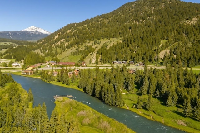 48042 Gallatin Rd, Big Sky, MT 59730 - view of mountain backdrop with a forest