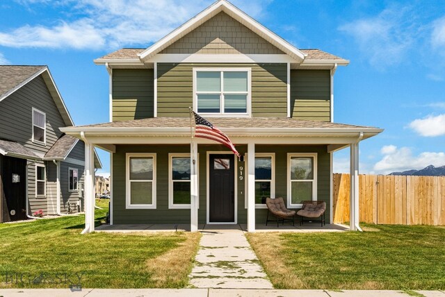 903 Arnold, Bozeman, MT 59715 - view of front facade featuring covered porch and roof with shingles