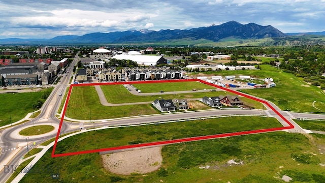 2600 S 11th, Bozeman, MT 59715 - aerial view of property's location featuring property parcel outlined and a mountainous background