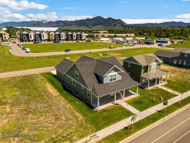 915 Arnold, Bozeman, MT 59715 - aerial perspective of suburban area featuring a mountainous background