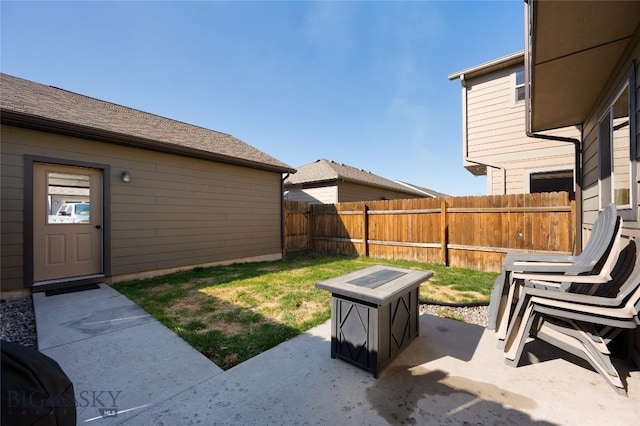 3650 Potosi St, Bozeman, MT 59718 - fenced backyard with a patio area