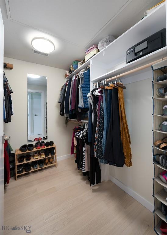 476 Enterprise Blvd Unit 207, Bozeman, MT 59718 - walk in closet with wood finished floors