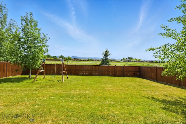 110 Ramshorn Peak Ln, Bozeman, MT 59718 - view of yard with a playground