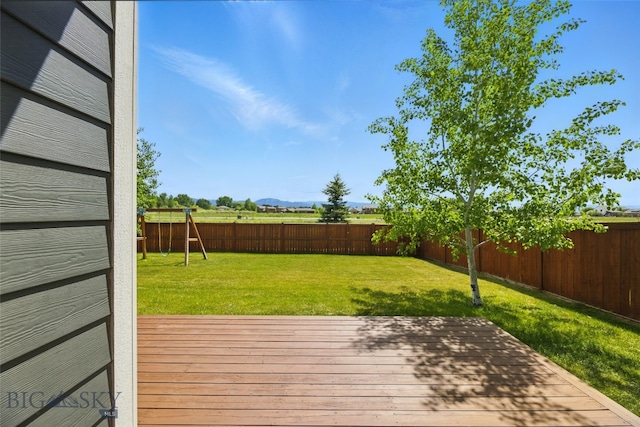 110 Ramshorn Peak Ln, Bozeman, MT 59718 - view of wooden terrace