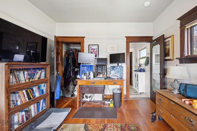 521 S Washington, Butte, MT 59701 - office featuring wood finished floors