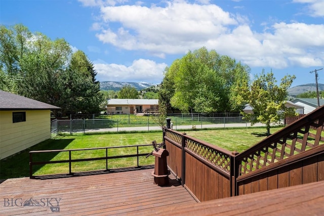 2105 Lincoln St, Anaconda, MT 59711 - wooden terrace featuring a mountain view
