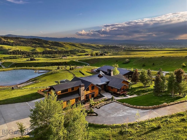 354 Brass Lantern Ct, Bozeman, MT 59715 - view from above of property featuring a large body of water