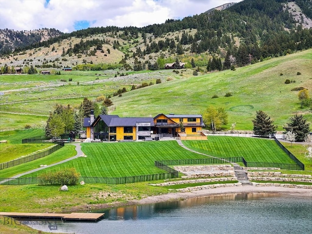 354 Brass Lantern Ct, Bozeman, MT 59715 - aerial view of sparsely populated area with a water and mountain view