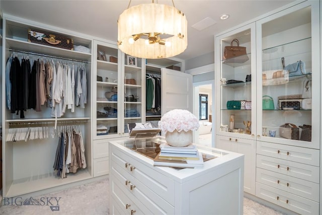 354 Brass Lantern Ct, Bozeman, MT 59715 - spacious closet with a chandelier