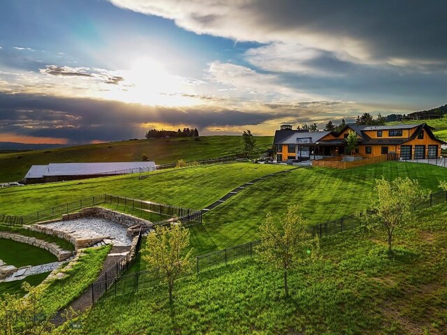 354 Brass Lantern Ct, Bozeman, MT 59715 - view of yard featuring a view of countryside
