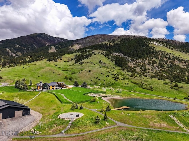 354 Brass Lantern Ct, Bozeman, MT 59715 - mountain view with a nearby body of water