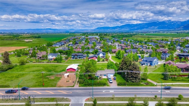 4555 Baxter, Bozeman, MT 59718 - aerial perspective of suburban area featuring a mountain backdrop