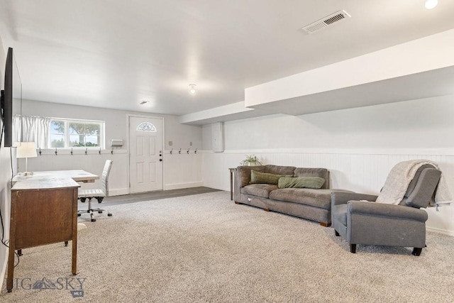 251 Price Rd, Three Forks, MT 59752 - carpeted living area featuring an office area