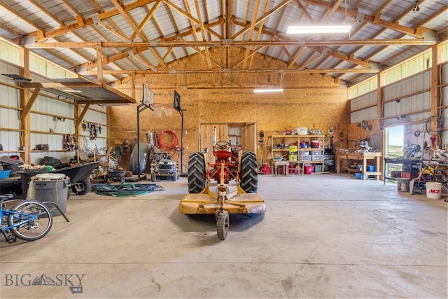 251 Price Rd, Three Forks, MT 59752 - garage with a workshop area and metal wall