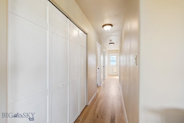 251 Price Rd, Three Forks, MT 59752 - hall featuring light wood-type flooring and baseboards