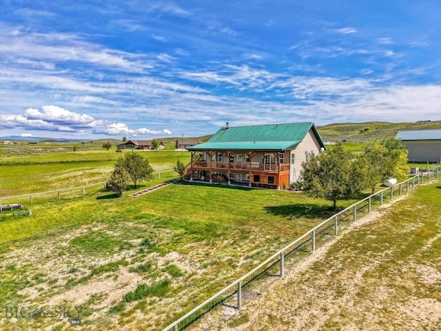 251 Price Rd, Three Forks, MT 59752 - back of house featuring a deck and metal roof
