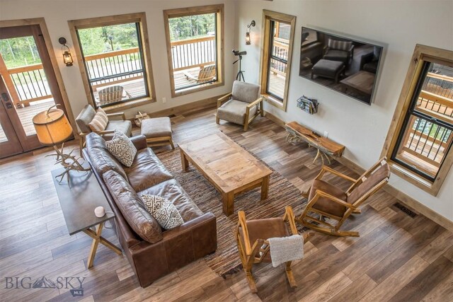 TBD Buttermilk Court, West Yellowstone, MT 59758 - living room with wood finished floors and baseboards