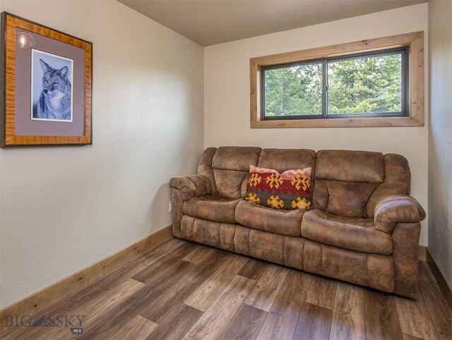 TBD Buttermilk Court, West Yellowstone, MT 59758 - living area featuring wood finished floors and baseboards