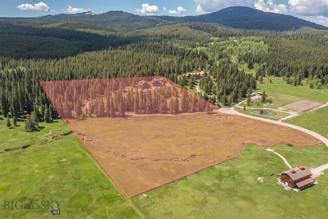 TBD Buttermilk Court, West Yellowstone, MT 59758 - drone / aerial view of a heavily wooded area and mountains
