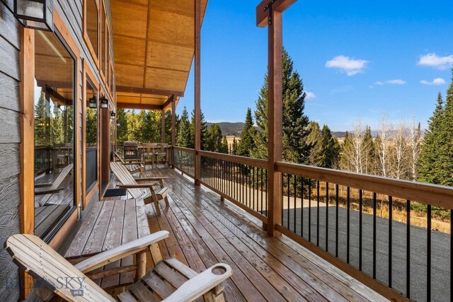 TBD Buttermilk Court, West Yellowstone, MT 59758 - view of wooden deck