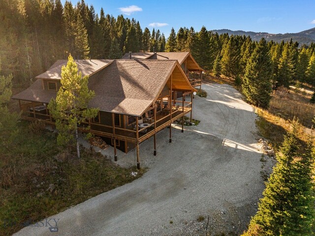 TBD Buttermilk Court, West Yellowstone, MT 59758 - view from above of property featuring a heavily wooded area