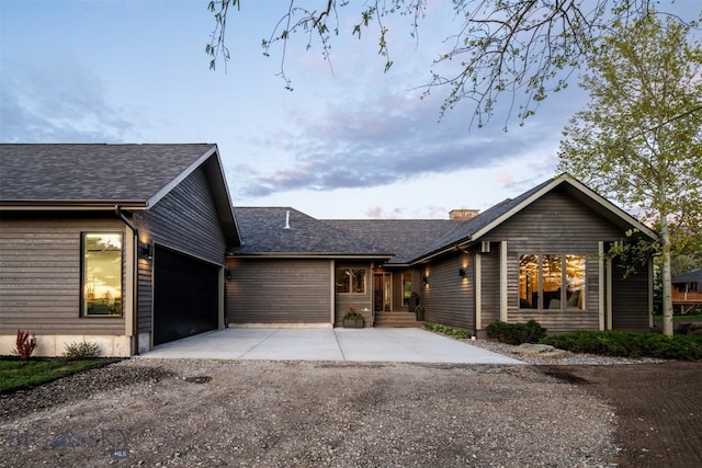 370 Star Ridge Rd, Bozeman, MT 59715 - view of front of property with a garage, driveway, and a shingled roof